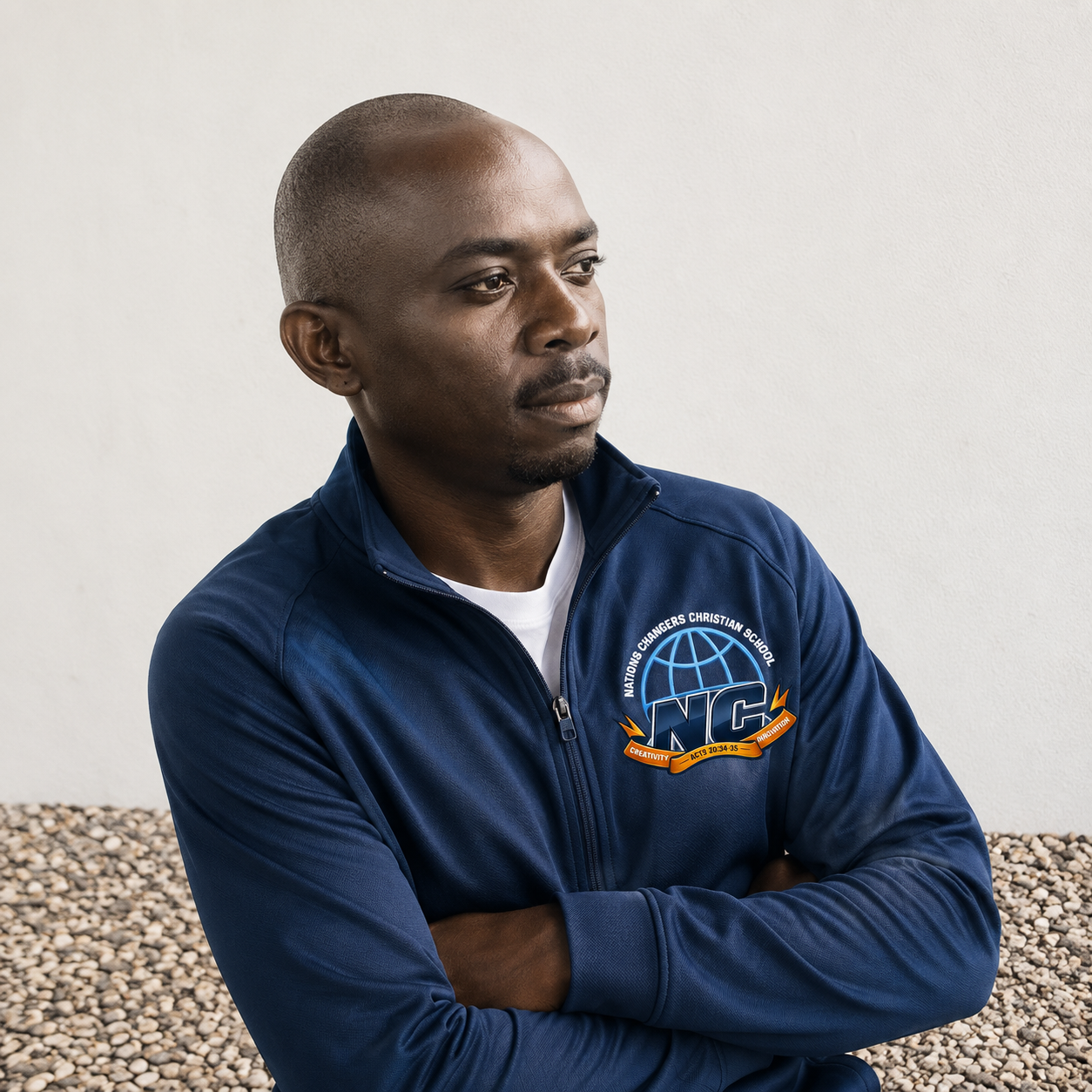 Portrait of Makanga Godwin, founder of Nations' Changers